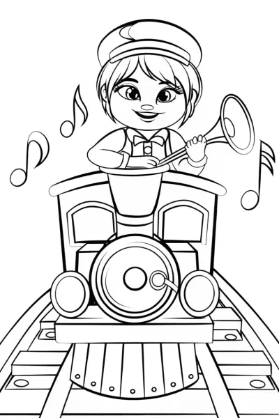 JJ on a musical train ride