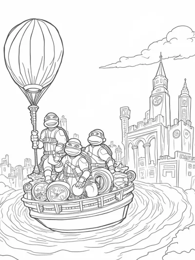 TMNT balloon race
