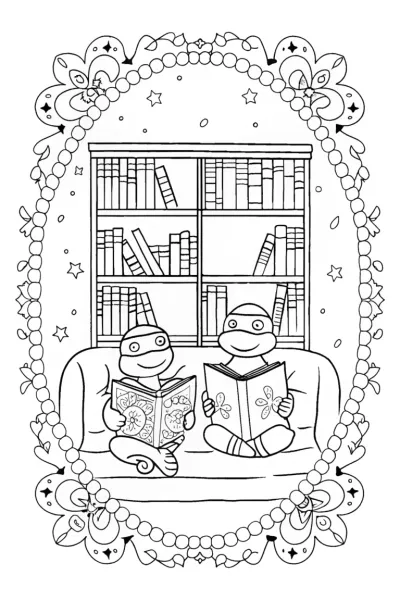 TMNT Cozy Bookstore