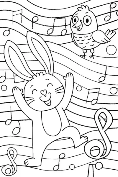 Jazzy Jamboree with JESSICA Coloring Page