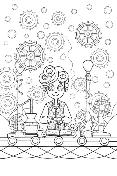 The Enchanted Workshop Coloring Page