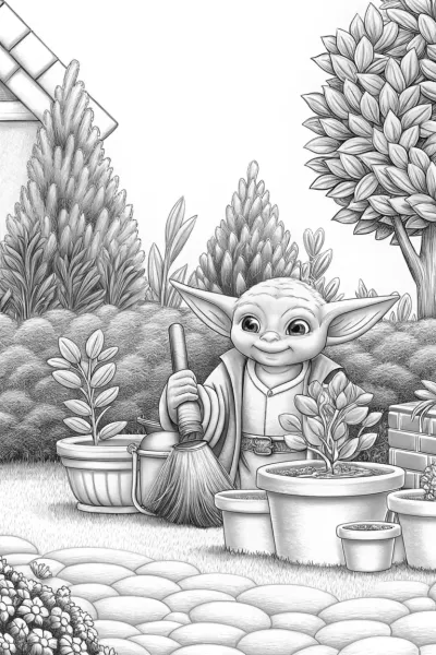 Baby Yoda for Preschoolers