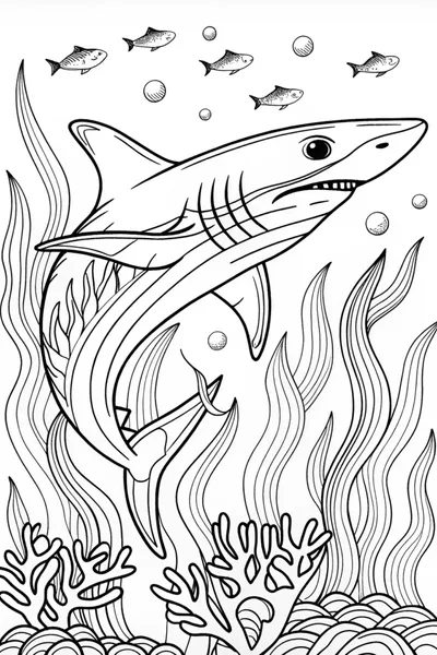 Great White Shark Leaping from the Ocean Waves