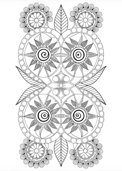 Mandala Flower Coloring Page