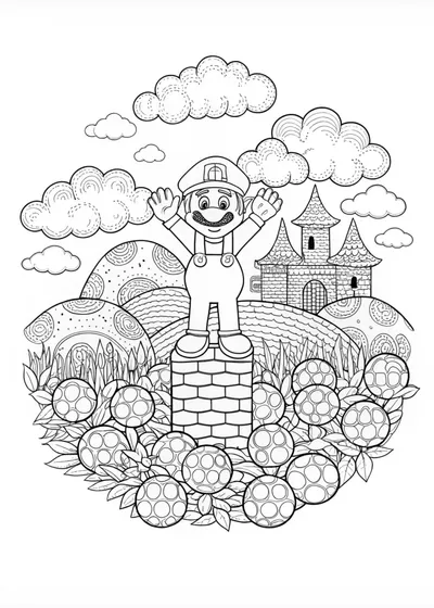 Mario the Plumber Coloring Fun
