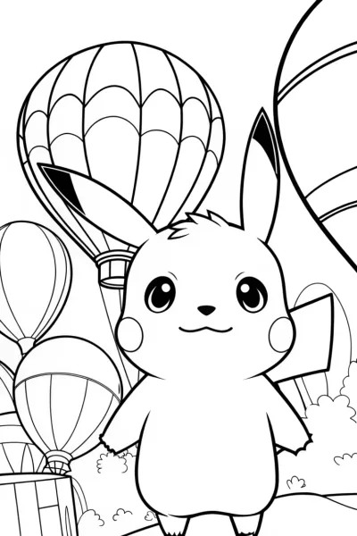 Pikachu at the balloon festival