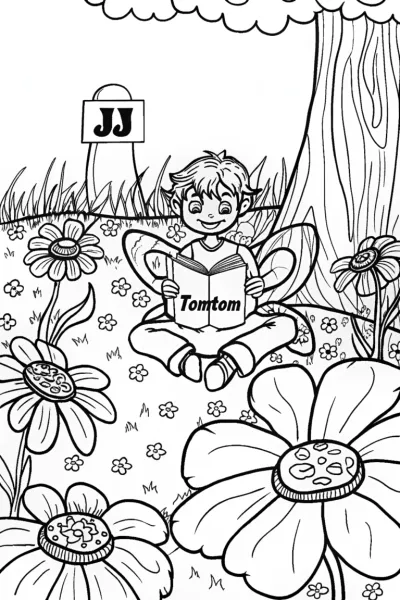 JJ’s Magical Storytime Coloring Page