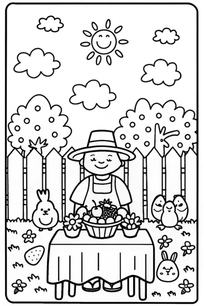 Luigi’s Gardening Gala Coloring Page