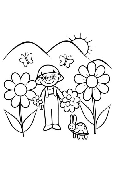 Blippi’s Garden Adventure with Flowers and Friends