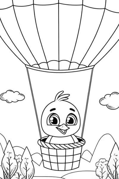 Chick’s balloon adventure