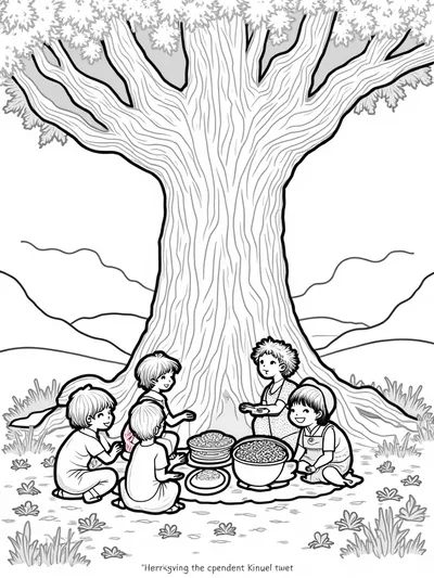 Thanksgiving under the ancient tree