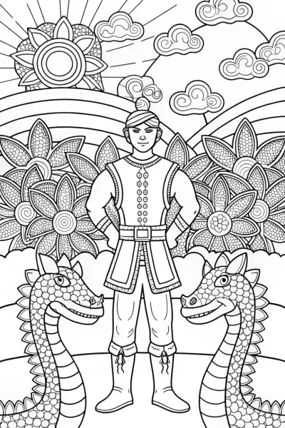 Bowser the Dragon-Tamer Coloring Page