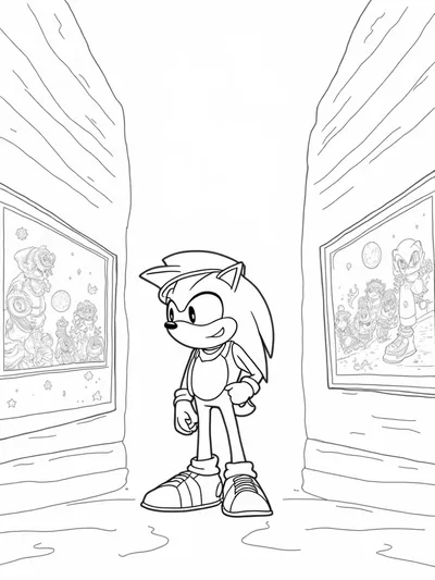 Super Sonic in the art gallery