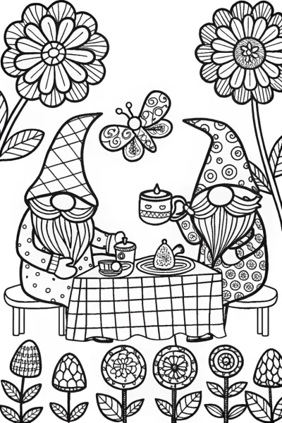 Gnome Tea Party in the Enchanted Garden Adventure