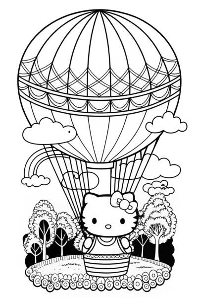 Hello Kitty’s balloon adventure