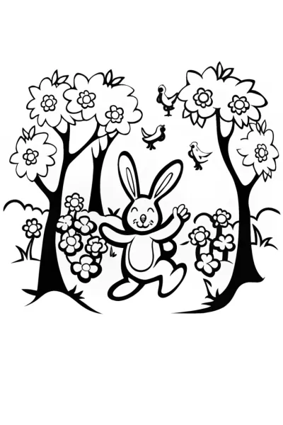 Banban’s Sylvan Dance Coloring Page