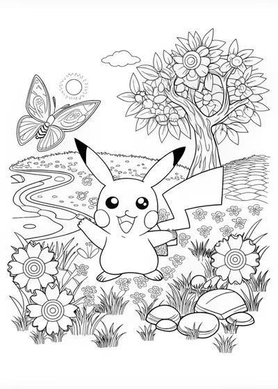 Pikachu in the Enchanted Forest