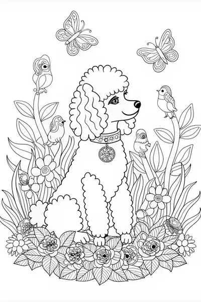 Poodle Pup Ready for Fun