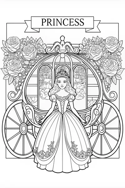 Princess in Front of Her Carriage