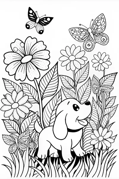 Puppy and Butterfly Adventure