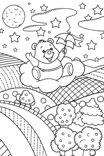 Care Bear’s Cloudy Adventure Coloring Page