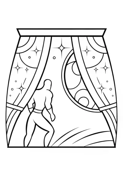 Flash painting a cosmic mural