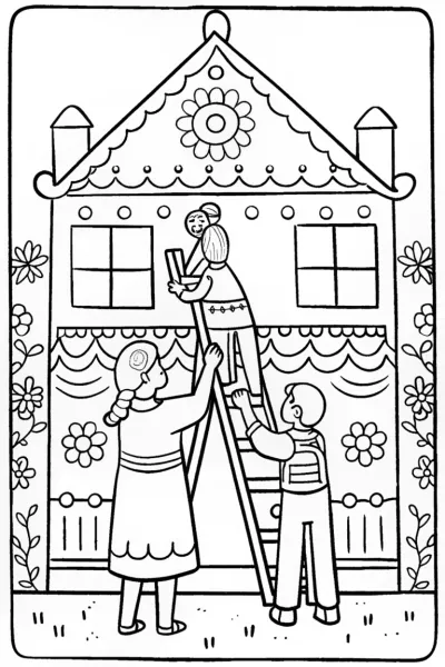 Mirabel’s Magical Mural Coloring Page