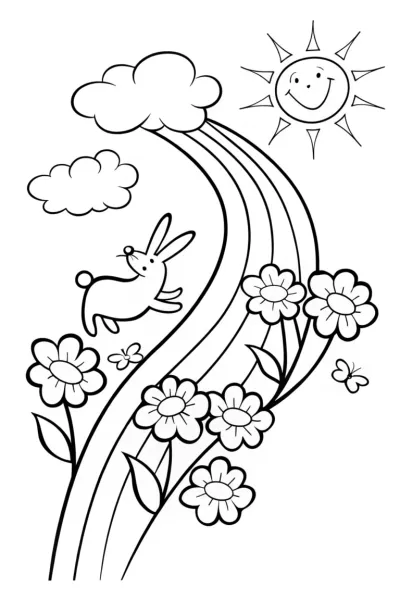 The Rainbow Garden Adventure with Bunny