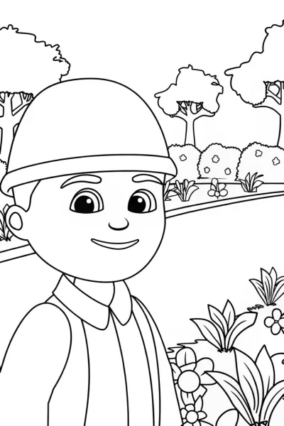 Banban leading a garden parade