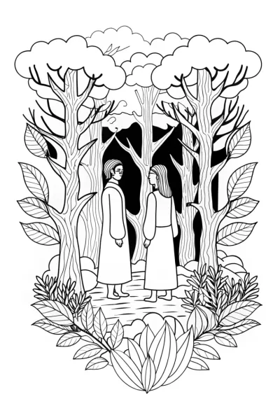 Champions council in the forest