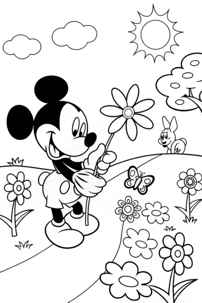 Mickey’s floral quest in a magical garden