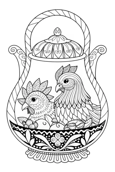 Chickens in a time-traveling teapot