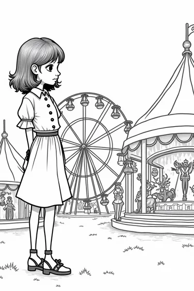 Wednesday Addams at the carnival