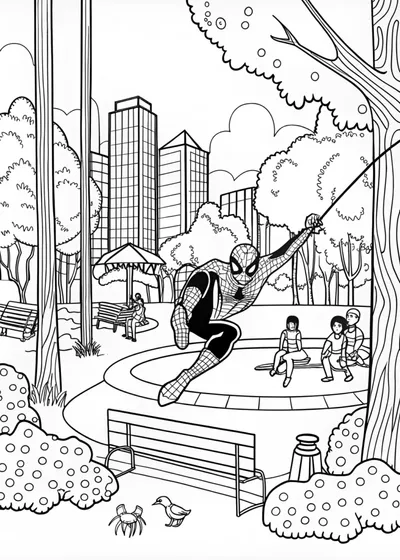 Spider-Man Ready for Action in the City