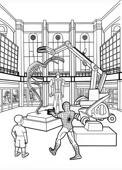 Spiderman at the Science Museum