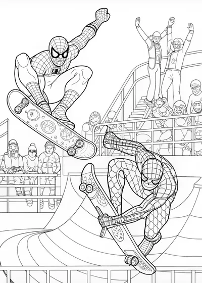 Spider-Man Skateboarding Adventure
