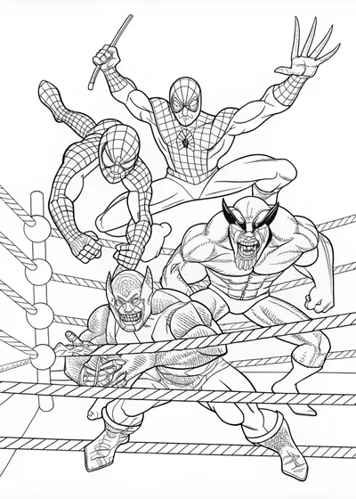 Spiderman with Wolverine
