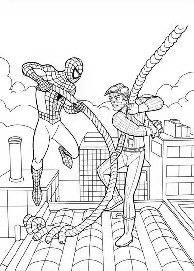 Spider-Man Overlooking the City