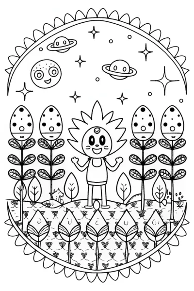 Sonic in a cosmic garden quest