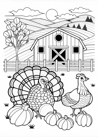 Thanksgiving Turkey on the Farm