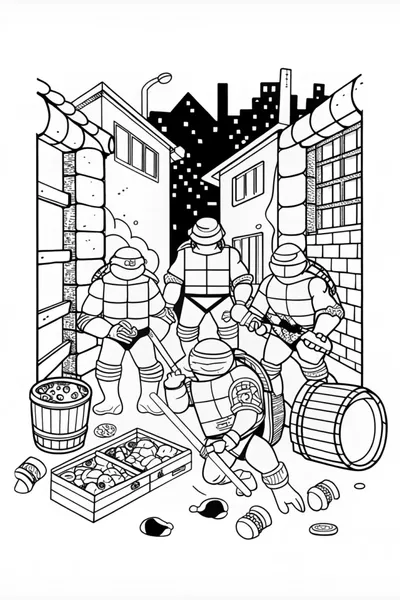Leonardo the Turtle Hero Coloring Page