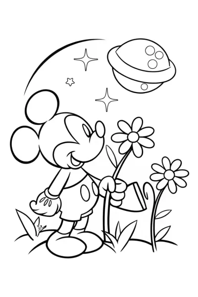 Mickey Mouse cosmic gardening