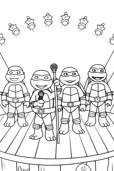 Teenage Mutant Ninja Turtles talent show