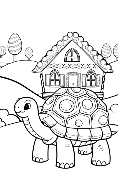 Gingerbread House of Dreams Coloring Page