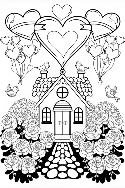 Heart Mandala Coloring Page