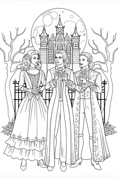 Vampire Aristocrats by Moonlit Castle