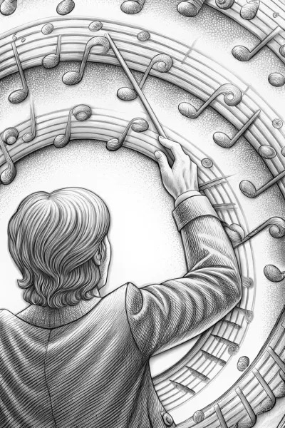 Heart conducting a musical symphony
