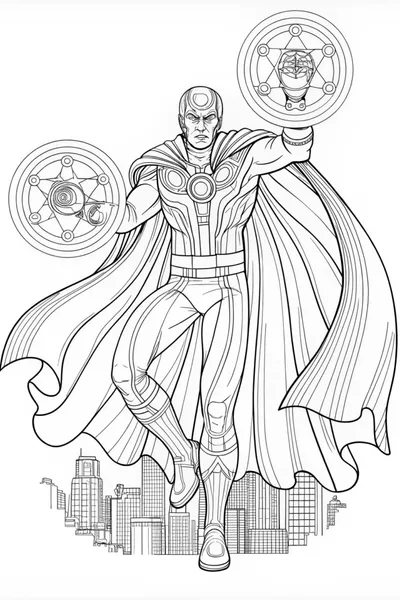 Batman Armor Coloring Page