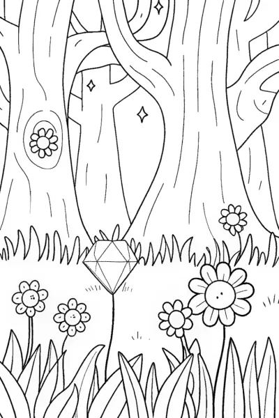 The Flower Guardians Coloring Page