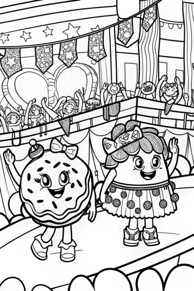Shopkins Fashion Show Extravaganza Coloring Page